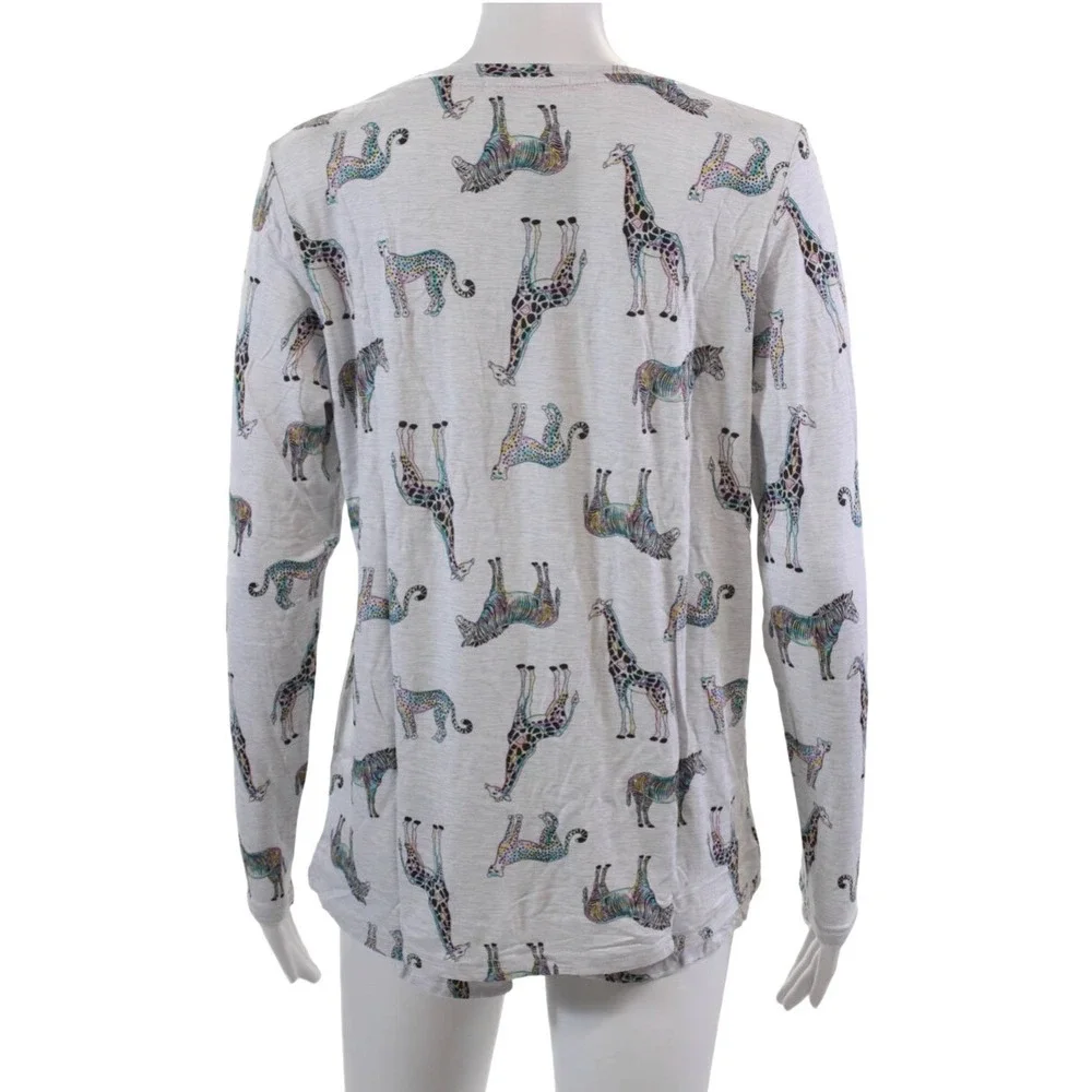 NWT EMERSON ROAD PJ Safari Verano Set‎ Ruffled Long Sleeve Top & Shorts XS